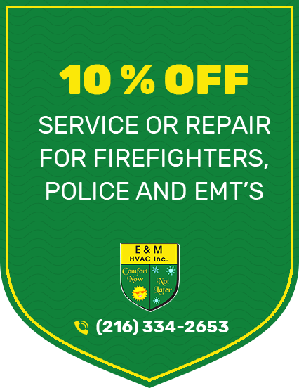 10 off Service or repair for Fire fighters police and EMTS